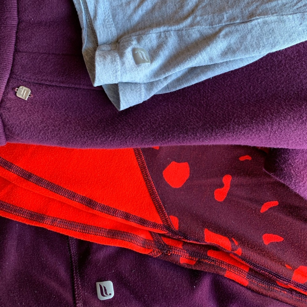 Fabletics Maroon Workout Set - image 5